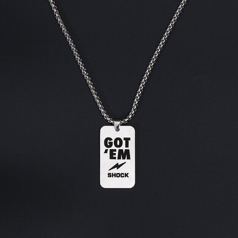 Titanium Steel 25 Inch Pendant Necklace Hip Hop Style Daily Matching Gift Set