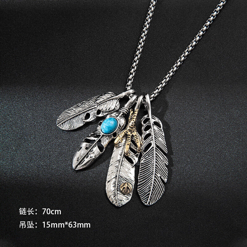 Titanium Steel 25 Inch Pendant Necklace Hip Hop Style Daily Matching Gift Set