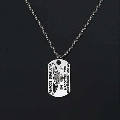 Titanium Steel 25 Inch Pendant Necklace Hip Hop Style Daily Matching Gift Set