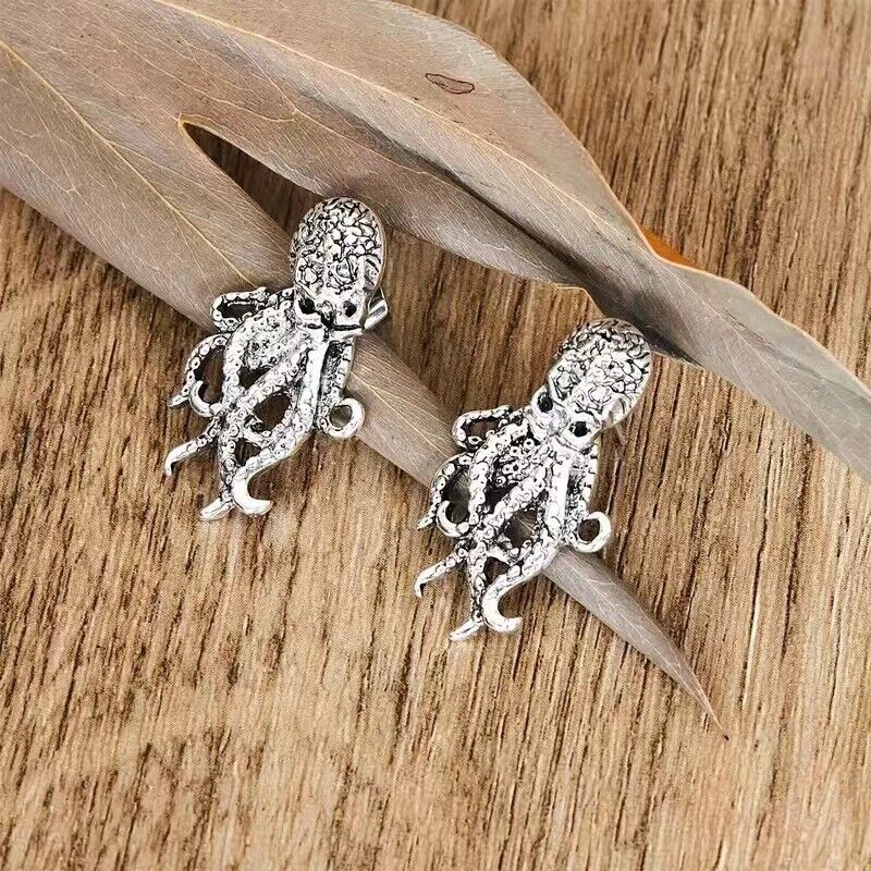 Octopus shape fashion animal shape earrings silver-plated gift set