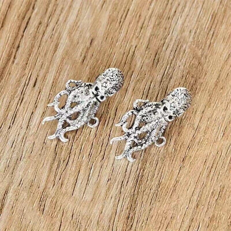 Octopus shape fashion animal shape earrings silver-plated gift set