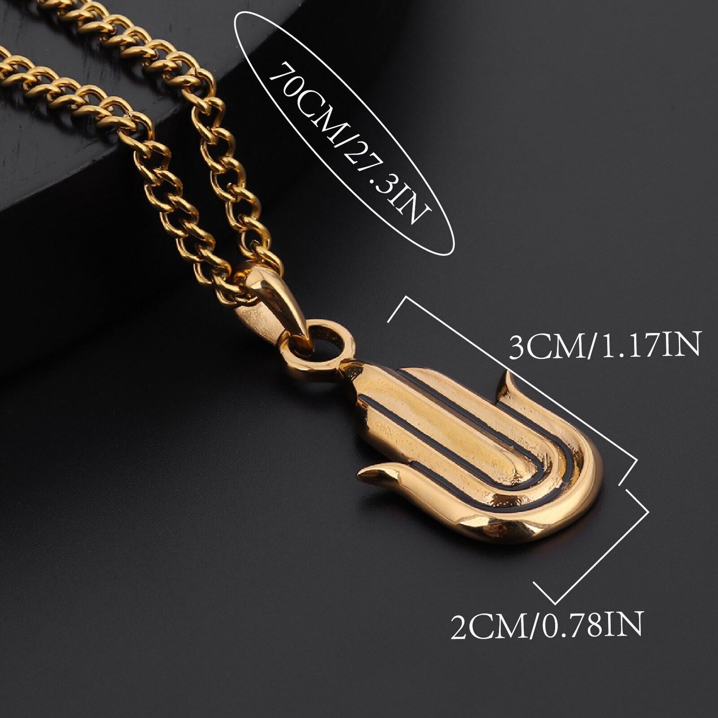 Titanium Steel Rose Gold Plated Geometric 24 Inch Men's Cuban Necklace